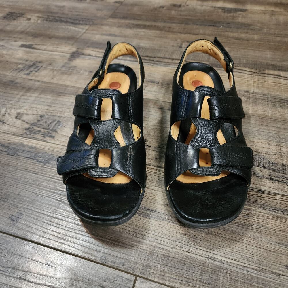 Pre-owned Clarks Unstructured Galley black size 7 SHLF